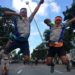 Alexander Ayuso y Ronaldo River Ayuso al finalizar su primera carrera de calle: Gatorade Caracas Rock/Cortesía Obanova Velásquez