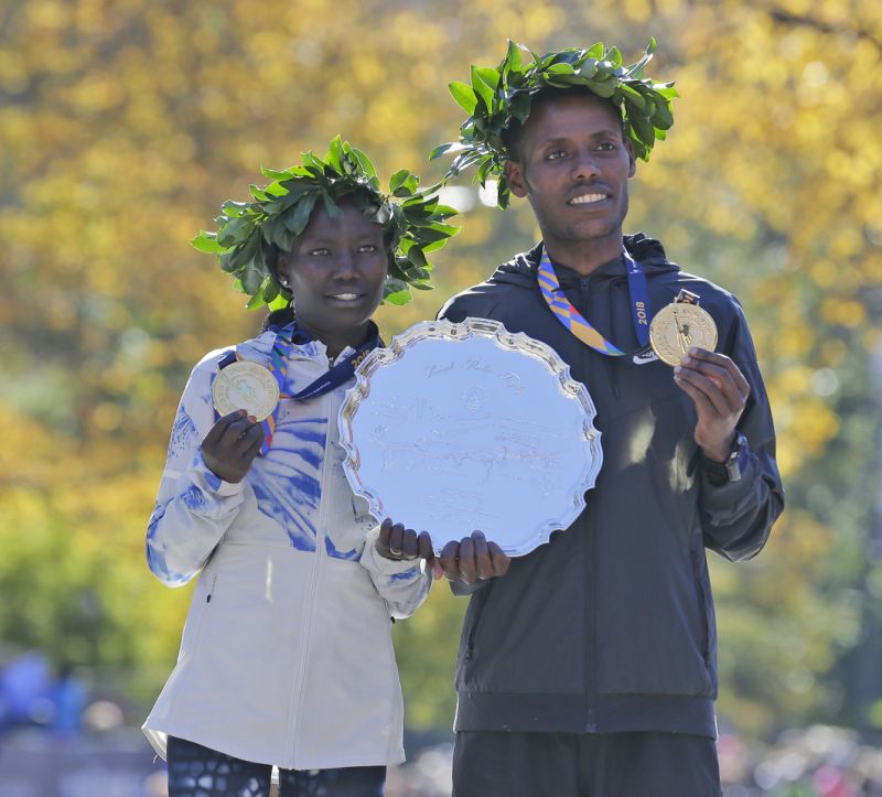 Mary Keitany y Lelisa Desisa, los segundos más rápidos en la historia del maratón de NY/AP