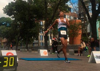 Con 33 minutos 30 segundos, Carlos Sevilla fue el primero en cruzar la meta/Cortesía