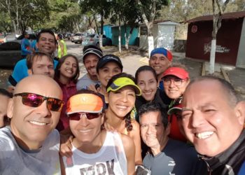 Mucha camaradería la de este domingo en el entrenamiento especial realizado en Caracas/Cortesía