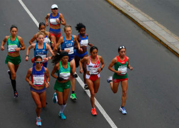 La peruana Gladys Tejada en el grupo que liderizó la exigente prueba