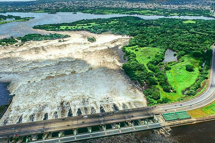 La represa de Macagua, uno de los íconos emblemáticos previstos del maratón 42K Ciudad Guayana