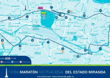 Ajustan ruta de la media maratón de Miranda