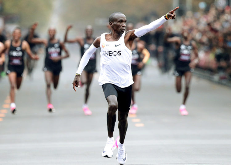 ¿Se observará también en Londres el gesto ganador de Eliud Kipchoge?
