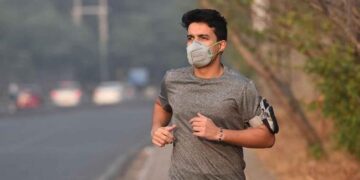 Mascarilla al correr