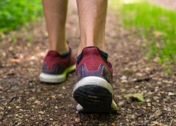 Los pies de los corredores